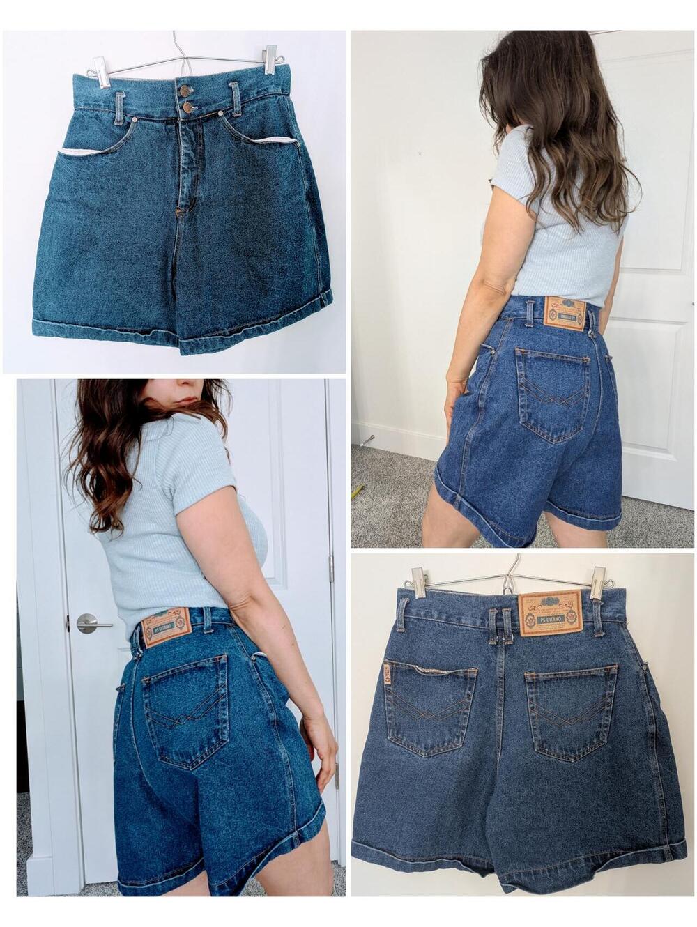 Vintage Gitano High Rise Denim Shorts Jorts Y2K 90's Vtg Grunge 2000's Summer